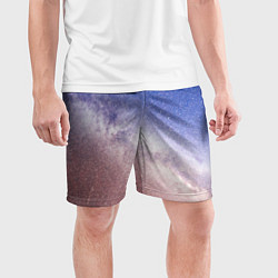 Шорты спортивные мужские Галактика млечный путь, цвет: 3D-принт — фото 2