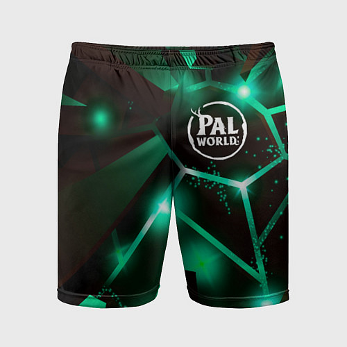 Мужские спортивные шорты Palworld разлом плит / 3D-принт – фото 1