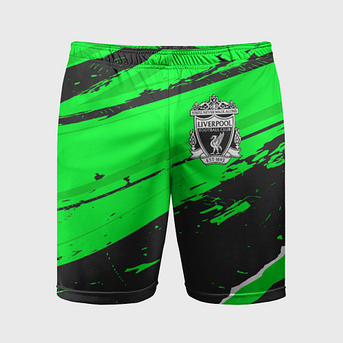 Мужские спортивные шорты Liverpool sport green / 3D-принт – фото 1