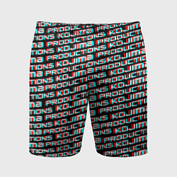 Мужские спортивные шорты Kojima glitch pattern studio