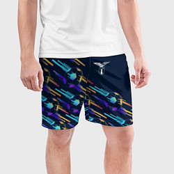 Шорты спортивные мужские Lazio градиентные мячи, цвет: 3D-принт — фото 2