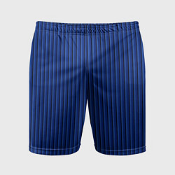 Мужские спортивные шорты Синий в вертикальную полоску