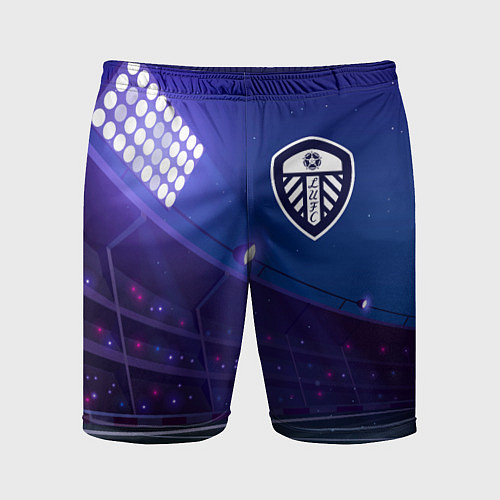 Мужские спортивные шорты Leeds United ночное поле / 3D-принт – фото 1