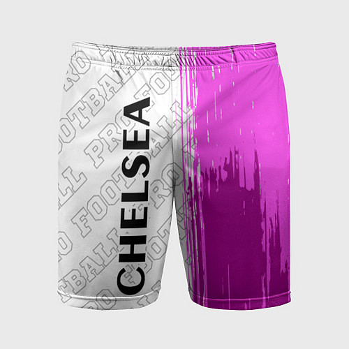 Мужские спортивные шорты Chelsea pro football по-вертикали / 3D-принт – фото 1