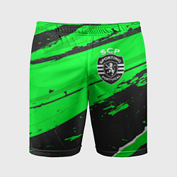 Мужские спортивные шорты Sporting sport green