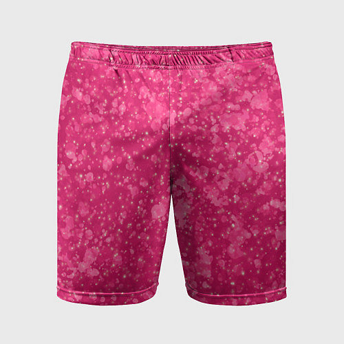 Мужские спортивные шорты Яркий розовый абстракция / 3D-принт – фото 1