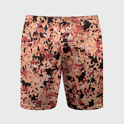 Мужские спортивные шорты Абстракция персиковый пятнистый