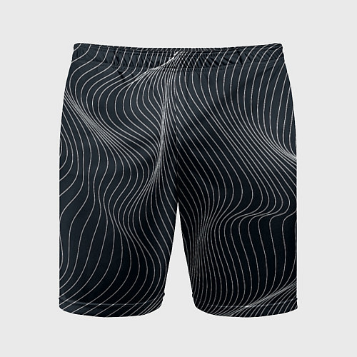 Мужские спортивные шорты Черная аннигиляция / 3D-принт – фото 1