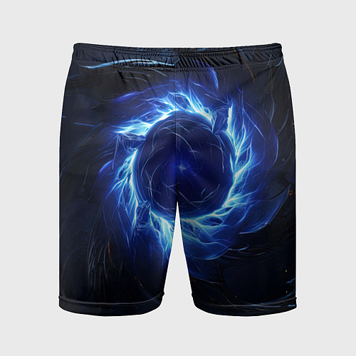 Мужские спортивные шорты Синяя магическая абстракция / 3D-принт – фото 1
