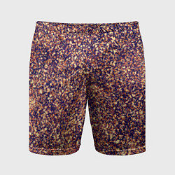 Мужские спортивные шорты Драгоценный фиолетово-медный абстракция