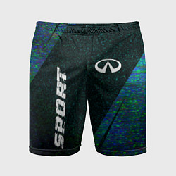 Мужские спортивные шорты Infiniti sport glitch blue