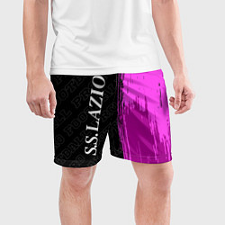 Шорты спортивные мужские Lazio pro football по-вертикали, цвет: 3D-принт — фото 2