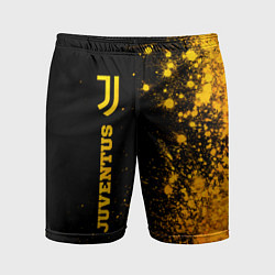 Мужские спортивные шорты Juventus - gold gradient по-вертикали