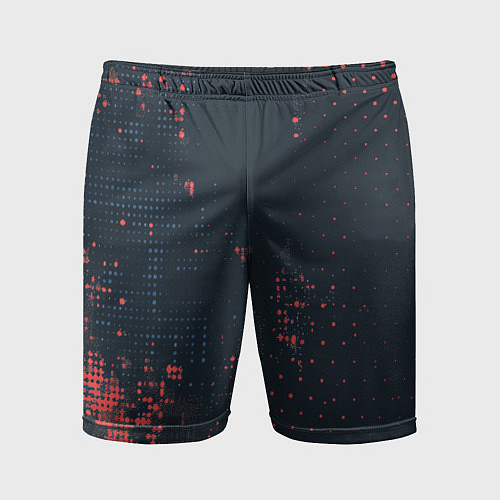Мужские спортивные шорты Брызги краски на стену / 3D-принт – фото 1