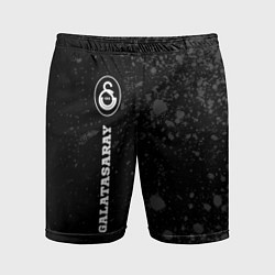 Мужские спортивные шорты Galatasaray sport на темном фоне по-вертикали