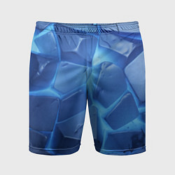Мужские спортивные шорты Синие ледяные плиты с разломом