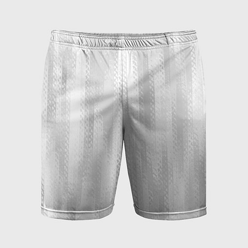 Мужские спортивные шорты Светлый серый абстрактные полосы / 3D-принт – фото 1