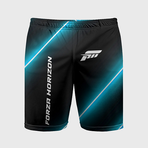 Мужские спортивные шорты Forza Horizon неоновые лампы / 3D-принт – фото 1