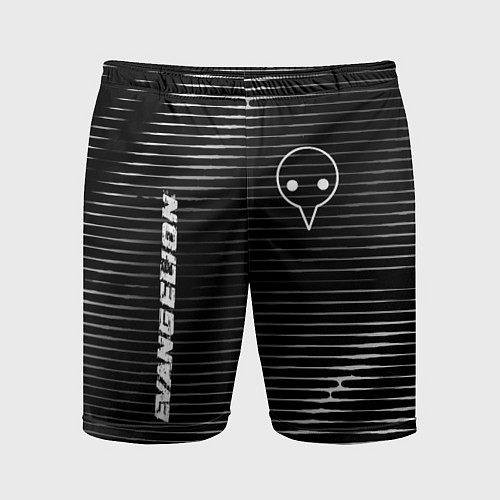 Мужские спортивные шорты Evangelion metal anime lines / 3D-принт – фото 1