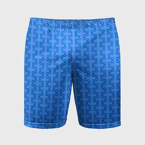 Мужские спортивные шорты Голубой паттерн цепочки / 3D-принт – фото 1
