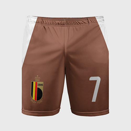 Мужские спортивные шорты Сборная Бельгии - футбол / 3D-принт – фото 1