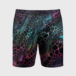 Шорты спортивные мужские Змеиный принт, цвет: 3D-принт