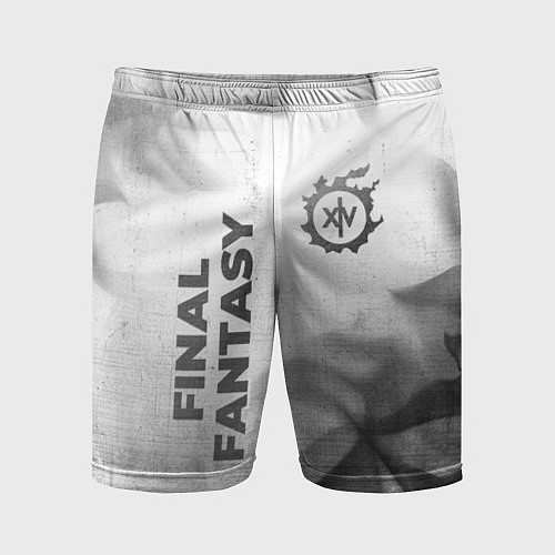 Мужские спортивные шорты Final Fantasy - white gradient вертикально / 3D-принт – фото 1