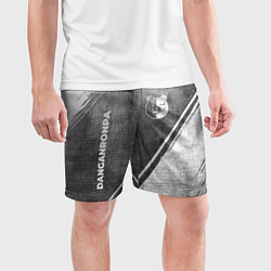 Шорты спортивные мужские Danganronpa - grey gradient вертикально, цвет: 3D-принт — фото 2