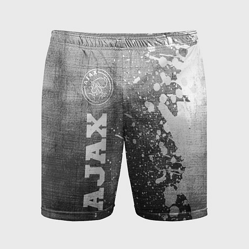 Мужские спортивные шорты Ajax - grey gradient по-вертикали / 3D-принт – фото 1