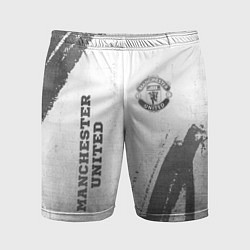 Мужские спортивные шорты Manchester United - white gradient вертикально