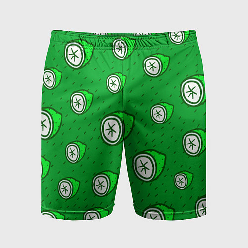 Мужские спортивные шорты Лимонный паттерн / 3D-принт – фото 1