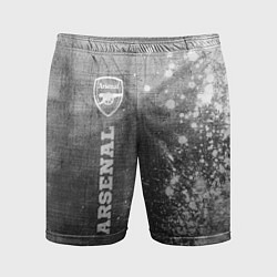 Шорты спортивные мужские Arsenal - grey gradient по-вертикали, цвет: 3D-принт