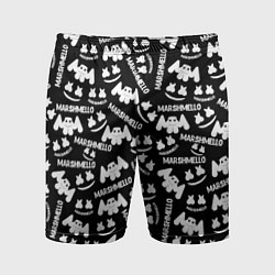 Шорты спортивные мужские Marshmello pattern music, цвет: 3D-принт