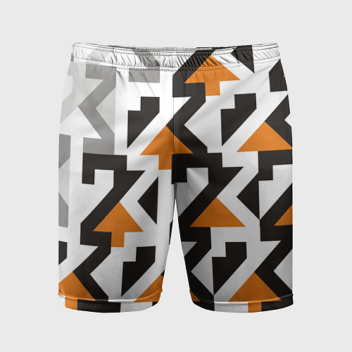 Мужские спортивные шорты Паттерн-23 / 3D-принт – фото 1