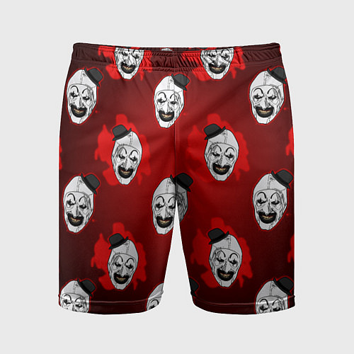 Мужские спортивные шорты Funny clown Art in blood / 3D-принт – фото 1