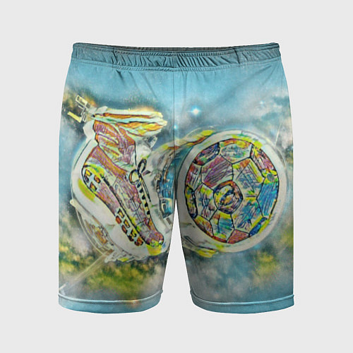 Мужские спортивные шорты Удар по воротам / 3D-принт – фото 1