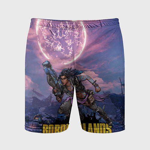 Мужские спортивные шорты Borderlands вооружение / 3D-принт – фото 1