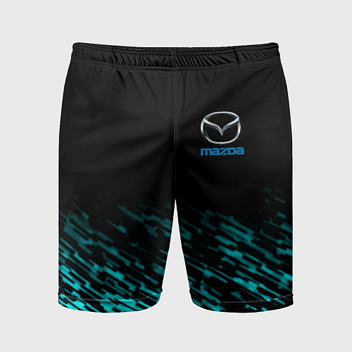 Мужские спортивные шорты Mazda голубые краски / 3D-принт – фото 1