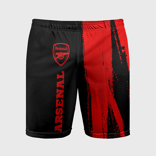 Мужские спортивные шорты Arsenal - red gradient по-вертикали / 3D-принт – фото 1