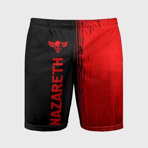Мужские спортивные шорты Nazareth - red gradient по-вертикали / 3D-принт – фото 1
