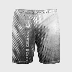 Мужские спортивные шорты Code Geass - grey gradient по-вертикали
