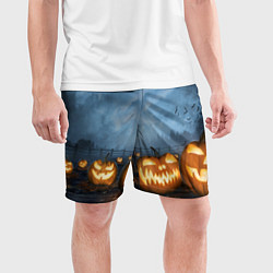 Шорты спортивные мужские Костюмы для halloween, цвет: 3D-принт — фото 2