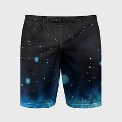 Мужские спортивные шорты Синяя светящееся краска