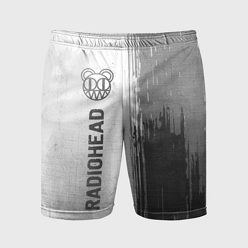 Мужские спортивные шорты Radiohead - white gradient по-вертикали / 3D-принт – фото 1