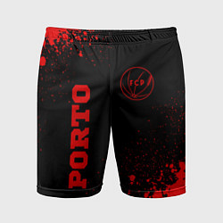 Шорты спортивные мужские Porto - red gradient вертикально, цвет: 3D-принт