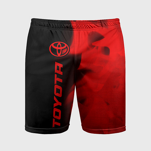 Мужские спортивные шорты Toyota - red gradient по-вертикали / 3D-принт – фото 1