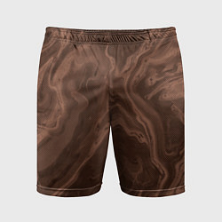 Мужские спортивные шорты Коричневый абстракция в точку