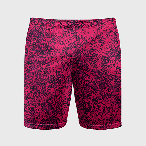 Мужские спортивные шорты Насыщенный розовый текстура / 3D-принт – фото 1