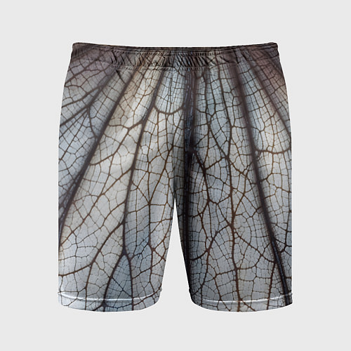 Мужские спортивные шорты Прожилки растения / 3D-принт – фото 1