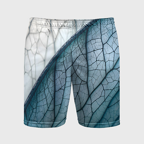 Мужские спортивные шорты Листья с прожилками / 3D-принт – фото 1